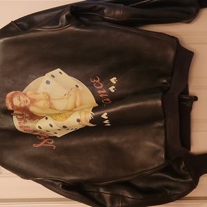 Never worn. Mens Med. Pilots Bomber Jacket